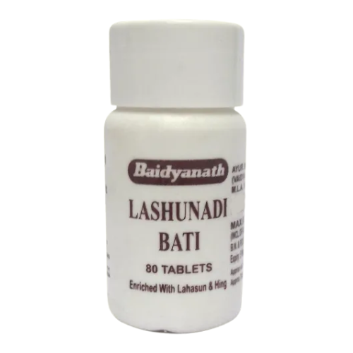 Baidyanath Lashunadi Bati 80 Tablets