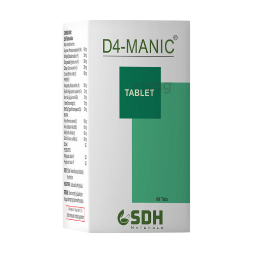 Shree Dhanwantri Herbals  D4 MANIC  60 Tab