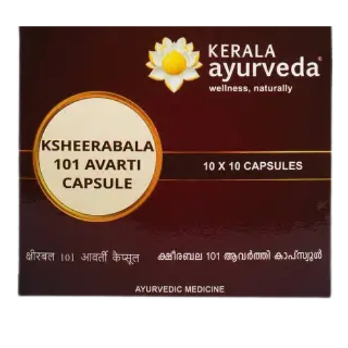 KERALA AYURVEDA  KSHEERBALA 101 AVARTI CAPSULE( 100 CAPSULES)