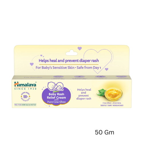Himalaya Baby Rash Relief Cream with Pure Cow Ghee (50 Gm)